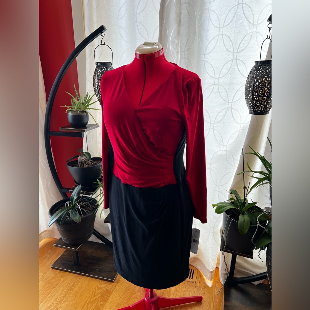 Ralph Lauren Black and Red dress size 14